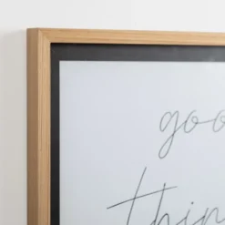 Kirkland's Home Good Things Take Time Framed Wall Plaque- Wall Quotes & Signs