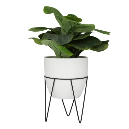 Kirkland's Home Gourd Plant In Hairpin Leg Planter- Trees & Topiaries