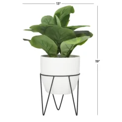 Kirkland's Home Gourd Plant In Hairpin Leg Planter- Trees & Topiaries