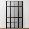 Kirkland's Home Grande Black Window Pane Leaner Mirror- Full Length & Floor Mirrors