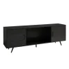 Kirkland's Home Graphite 2-Door Glass Shelf Media Cabinet- Tv Stands & Media Consoles