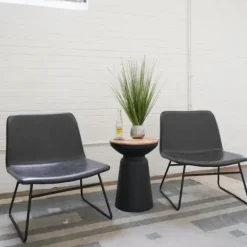 Kirkland's Home Grass Arrangement In Silver Ribbed Pot- Arrangements & Greenery