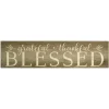 Kirkland's Home Grateful, Thankful, Blessed Wooden Wall Plaque- Wall Quotes & Signs