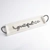 Kirkland's Home Grateful Whitewashed Wood Tray With Handles- Decorative Trays