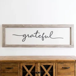 Kirkland's Home Grateful Wooden Wall Plaque- Wall Quotes & Signs