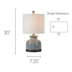 Kirkland's Home Gray And Black Ceramic Table Lamp, Set Of 2- Table Lamps