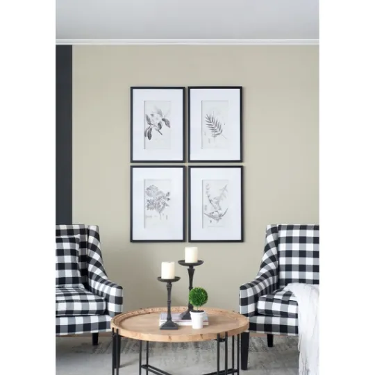 Kirkland's Home Gray And Cream Foliage 4-Pc. Framed Wall Art Set- Framed Art