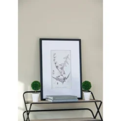 Kirkland's Home Gray And Cream Foliage 4-Pc. Framed Wall Art Set- Framed Art