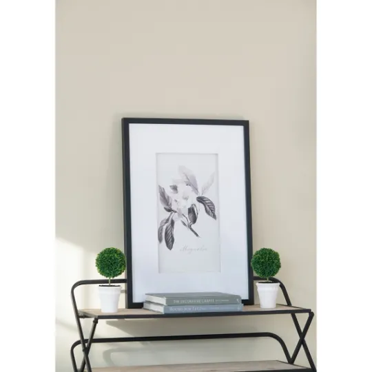 Kirkland's Home Gray And Cream Foliage 4-Pc. Framed Wall Art Set- Framed Art