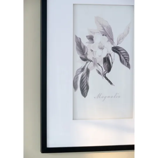 Kirkland's Home Gray And Cream Foliage 4-Pc. Framed Wall Art Set- Framed Art