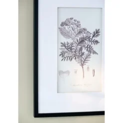 Kirkland's Home Gray And Cream Foliage 4-Pc. Framed Wall Art Set- Framed Art