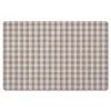 Kirkland's Home Gray And Cream Plaid Kitchen Mat- Kitchen & Floor Mats