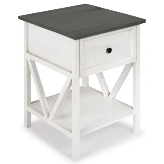 Kirkland's Home Gray And Wash Reclaimed Wood Accent Table- Accent & End Tables