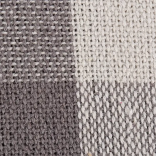 Kirkland's Home Gray And White Buffalo Check Woven Fringe Throw- Blankets & Throws