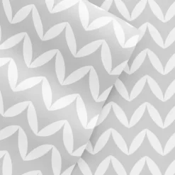 Kirkland's Home Gray And White Chevron 3-Pc. Twin Sheet Set- Bed Sheets