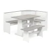 Kirkland's Home Gray And White 3-Pc. Dining Nook Set- Dining Sets