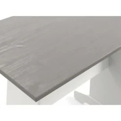 Kirkland's Home Gray And White 3-Pc. Dining Nook Set- Dining Sets