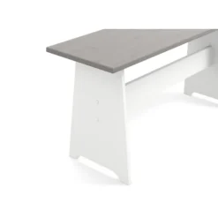 Kirkland's Home Gray And White 3-Pc. Dining Nook Set- Dining Sets
