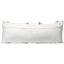 Kirkland's Home Gray And White Striped Fringe Lumbar Pillow- Pillows