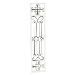 Kirkland's Home Gray Angelic Scrollwork Panel Wall Plaque- Wall Plaques