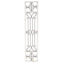 Kirkland's Home Gray Angelic Scrollwork Panel Wall Plaque- Wall Plaques