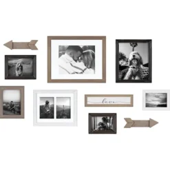 Kirkland's Home Gray Arrow 10-Pc. Gallery Wall Picture Frame Set- Gallery Wall Frames