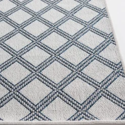 Kirkland's Home Gray Auckland Trellis Outdoor Area Rug, 5X7- Outdoor Rugs