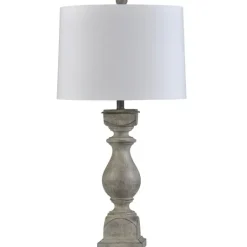 Kirkland's Home Gray Balustrade Table Lamp- Table Lamps