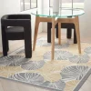 Kirkland's Home Gray Botanical Shells Outdoor Area Rug, 5X7- Outdoor Rugs
