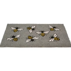 Kirkland's Home Gray Bumblebee Doormat- Doormats