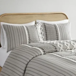 Kirkland's Home Gray Chenille Tufted California King Comforter Set- Comforters