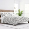 Kirkland's Home Gray Chevron Reversible 2-Pc. Twin Quilt Set- Quilts