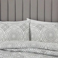 Kirkland's Home Gray Cloud Floral King 3-Pc. Comforter Set- Comforters