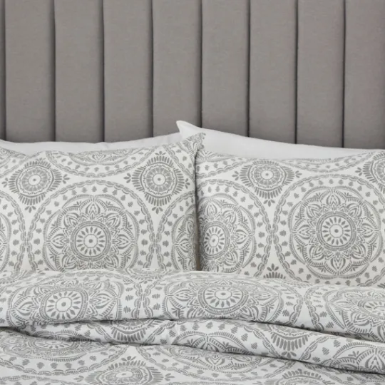 Kirkland's Home Gray Cloud Floral King 3-Pc. Comforter Set- Comforters