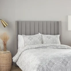 Kirkland's Home Gray Cloud Floral King 3-Pc. Comforter Set- Comforters