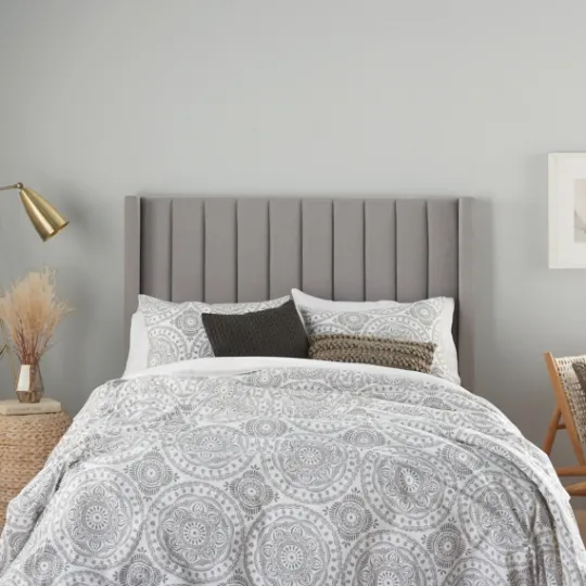 Kirkland's Home Gray Cloud Floral King 3-Pc. Comforter Set- Comforters