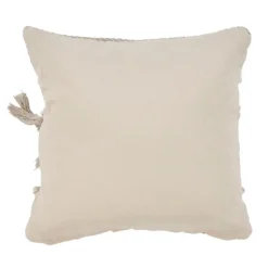 Kirkland's Home Gray Comfort Fringe Pillow- Pillows