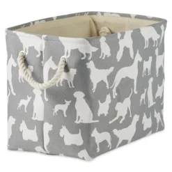 Kirkland's Home Gray Dog Show Rectangular Storage Bin, 18 In.- Baskets & Boxes