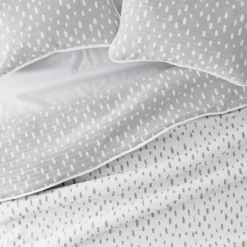 Kirkland's Home Gray Dotted Reversible 3-Pc. King Quilt Set- Quilts