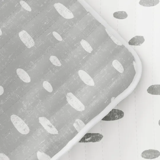 Kirkland's Home Gray Dotted Reversible 3-Pc. Queen Quilt Set- Quilts