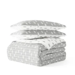 Kirkland's Home Gray Dotted Reversible 2-Pc. Twin Quilt Set- Quilts