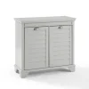 Kirkland's Home Gray Double Linen Hamper- Bathroom Furniture