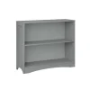 Kirkland's Home Gray Double Shelf Wooden Bookcase- Bookshelves