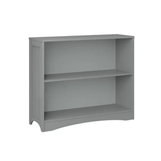 Kirkland's Home Gray Double Shelf Wooden Bookcase- Bookshelves