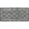 Kirkland's Home Gray Floral Cushioned Kitchen Mat- Kitchen & Floor Mats