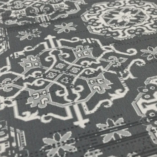 Kirkland's Home Gray Floral Cushioned Kitchen Mat- Kitchen & Floor Mats
