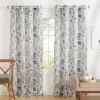 Kirkland's Home Gray Floral 2-Pc. Curtain Panel Set, 96 In.- Curtains & Drapes