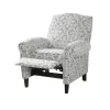 Kirkland's Home Gray Fretwork Orville Recliner- Accent Chairs