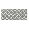 Kirkland's Home Gray Geometric Pattern Reversible Bath Mat, 60 In.- Bathroom Rugs