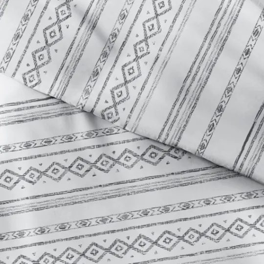 Kirkland's Home Gray Geometric 3-Pc. King Duvet Cover Set- Duvets